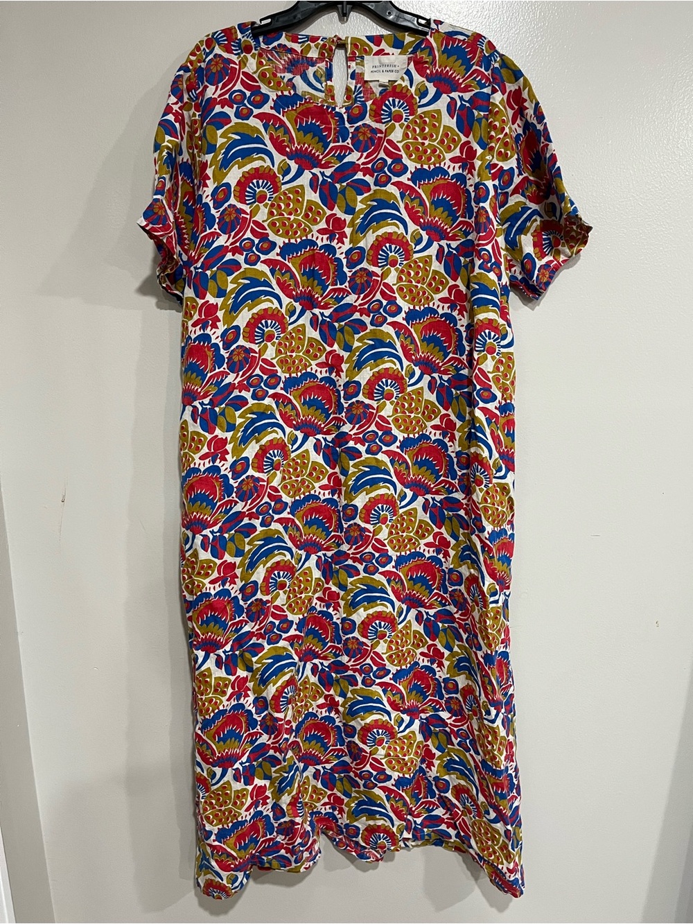 Printfresh x Pencil & Paper Co Floral Safari Grace Midi Dress Organic Cotton 2X